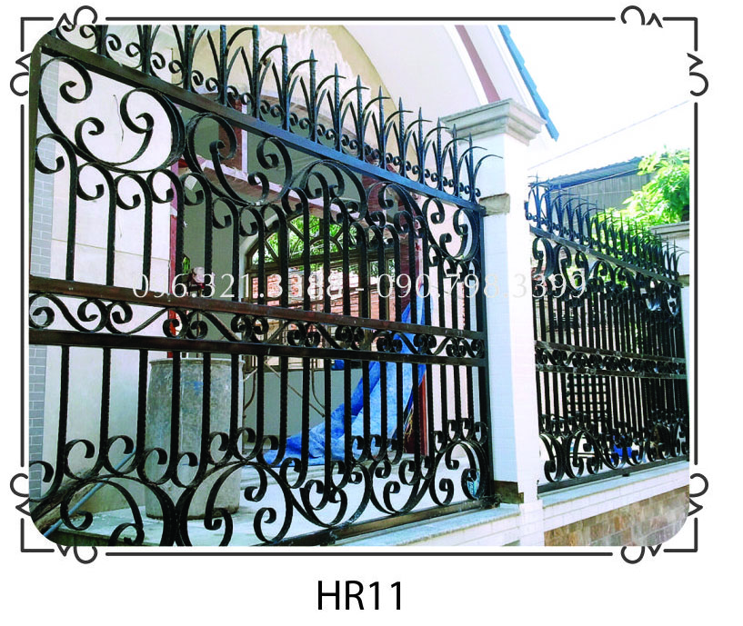 Hàng rào sắt mỹ thuật cao cấp HR11